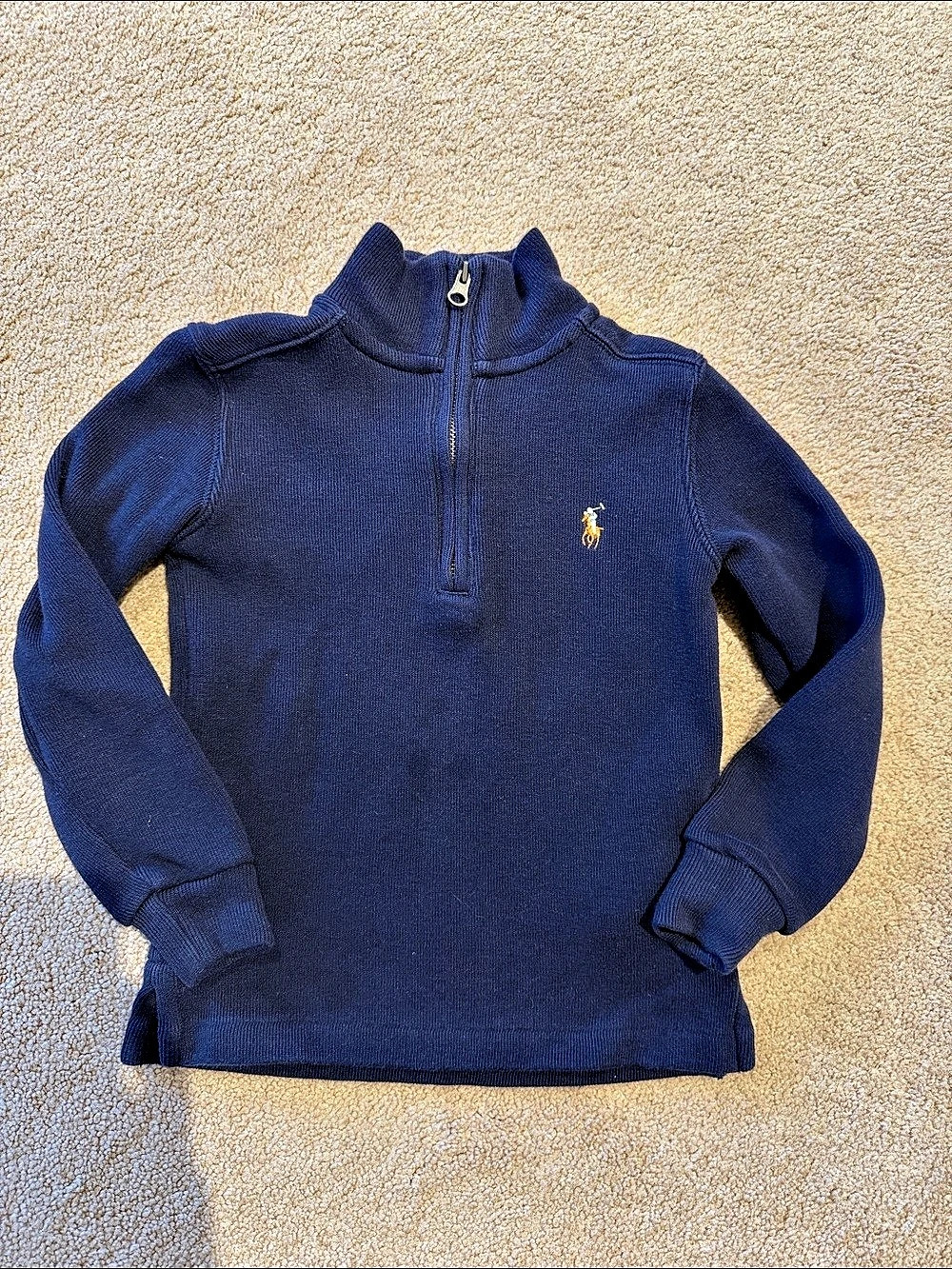 Polo Ralph Lauren Quarter-Zip Pullover Blue Girls Size 4